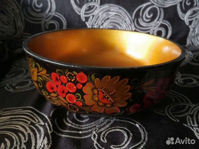 Блюдо дерево Хохлома