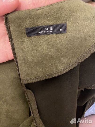 Платье lime под замшу