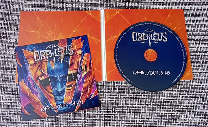 CD Orpheus Omega – Wear Your Sins (Australia 2019)