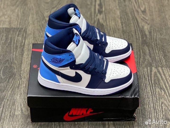 Кроссовки Air Jordan 1 Obsidian (36-45)