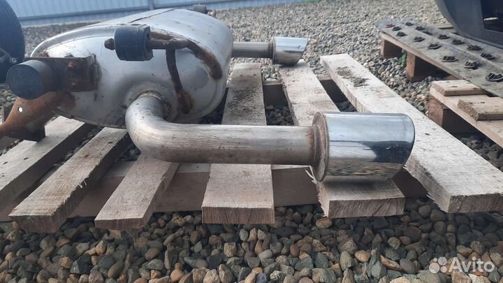 Задняя банка глушителя Инфинити QX70 FX35 37 S51