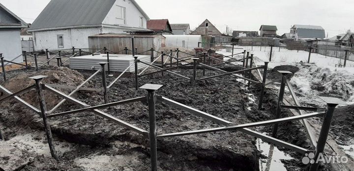 Винтовые сваи для дома