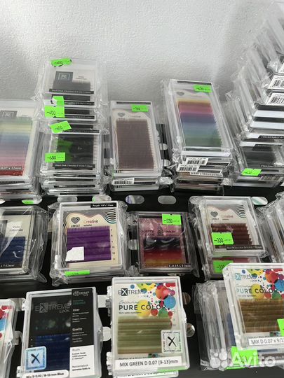 Ресницы для наращивания цветные