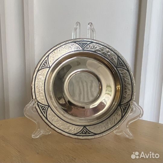 Подарочный набор чайная пара серебро 875 проба