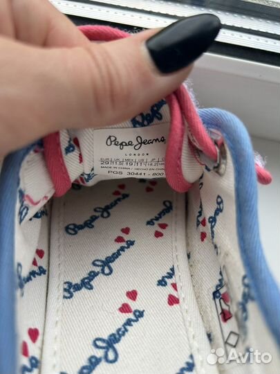 Кеды для девочки pepe jeans