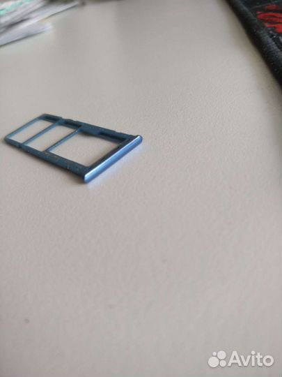 Samsung a30 лоток сим карты оригинал синий хром