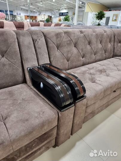 Диван угловой и кресло Ромб комплект