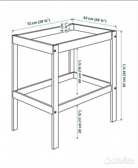 Пеленальный столик IKEA