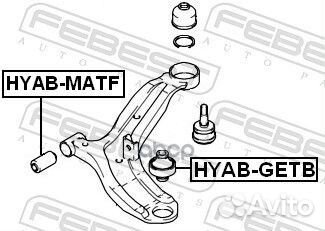 Сайлентблок hyab-getb hyab-getb Febest