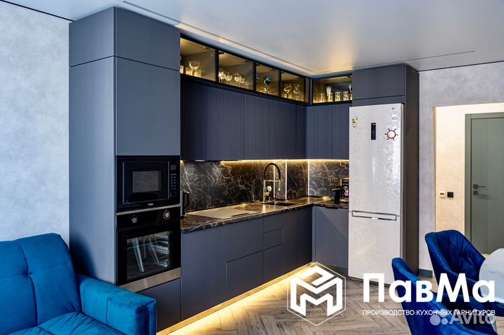 Кухонные гарнитуры с подсветкой 100*165