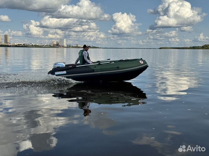 Лодка mishimo BIG floor 360 зеленая