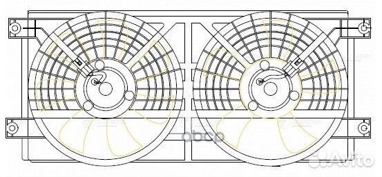 Вентилятор радиатора ssangyong kyron/actyon 05