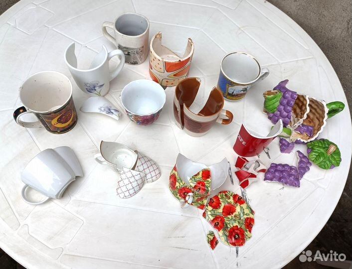 Битая посуда для творчества набор