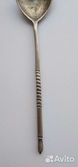 Кофейная ложка царское серебро 1881 год 84 проба