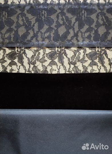 Отрезы тканей черные пакетом