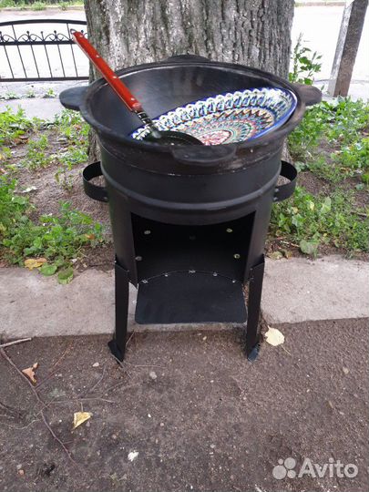 Казан 10л+печ+шумовка+ляган