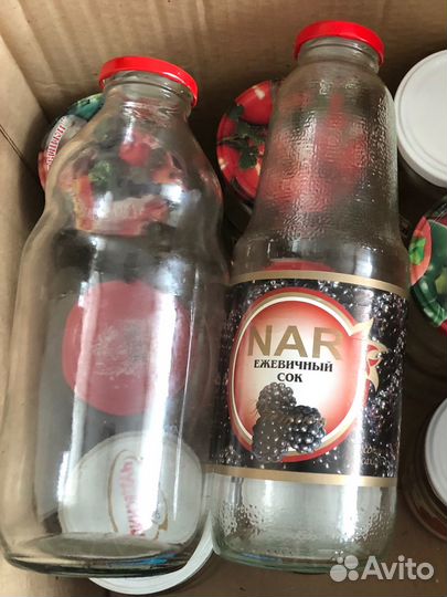 Банки стеклянные с винтовыми крышками