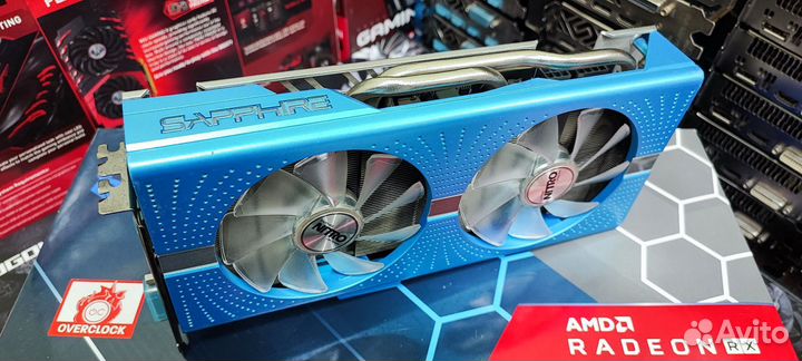 Видеокарта rx590 sapphire nitro+ 8GB samsung