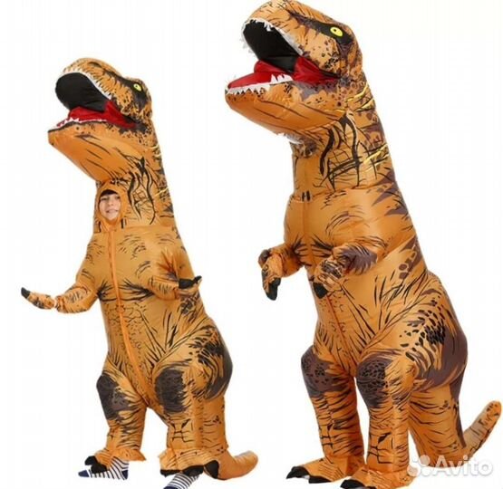 Надувная кукла динозавр новая