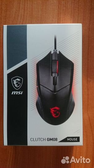 Игровая мышь MSI clutch GM08 gaming mouse