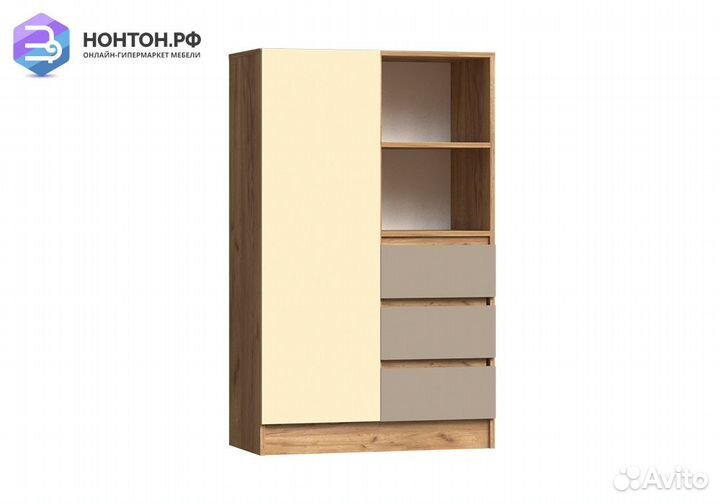 Шкаф комбинированный Челси Color слоновая кость