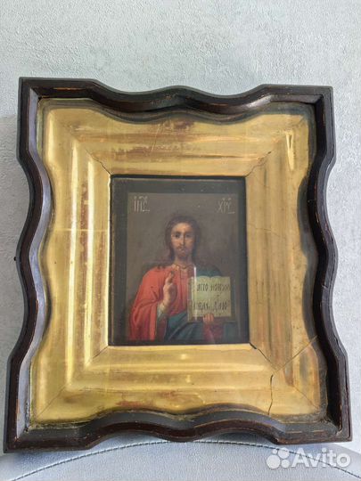 Старинная Икона Господь Вседержитель