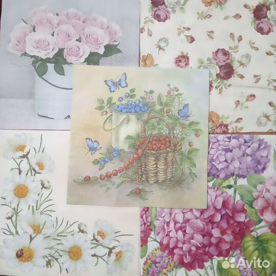 Салфетки бумажные для декупажа и коллекции