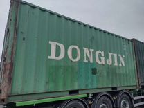 Морской контейнер 20 футов бу зеленый dongjin