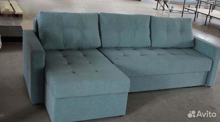 Угловой Диван-Еврокнижка с механизмом Тик-Так