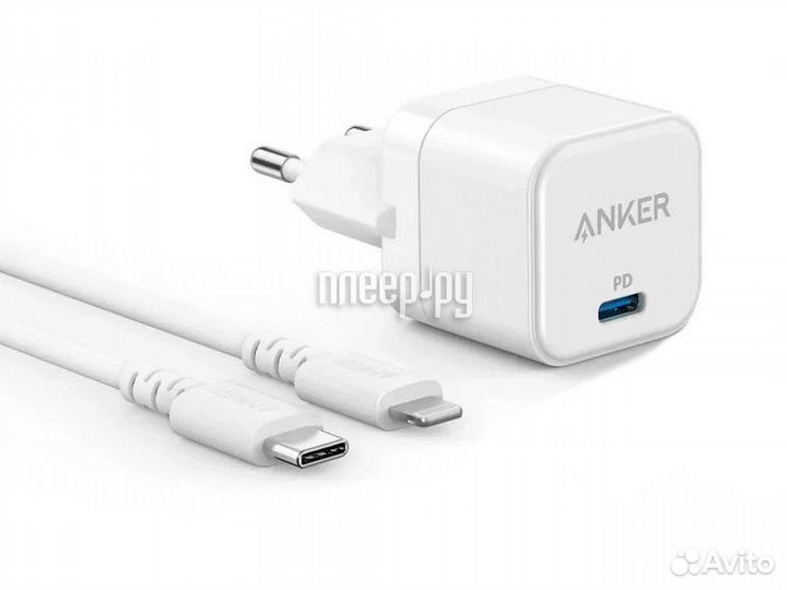 Anker PowerPort III Cube кабель USB-C B2149G21-WT