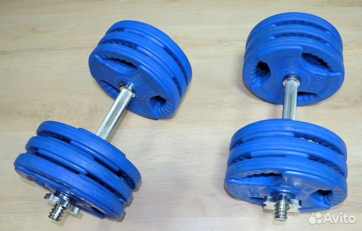 Гантели 2 шт - набор 34 кг