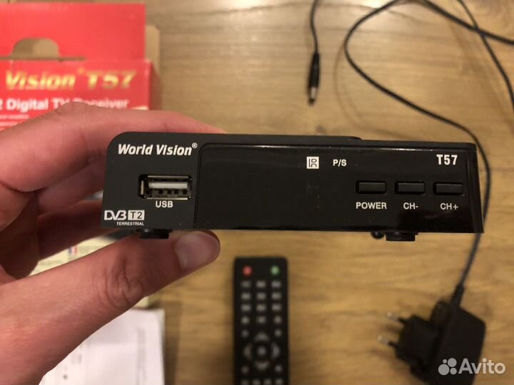 Цифровой тюнер world vision t57 (DVB-T2)