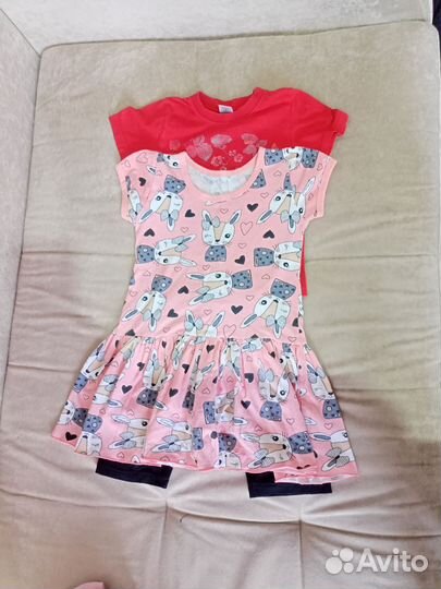 Вещи пакетом 104-110 на девочку