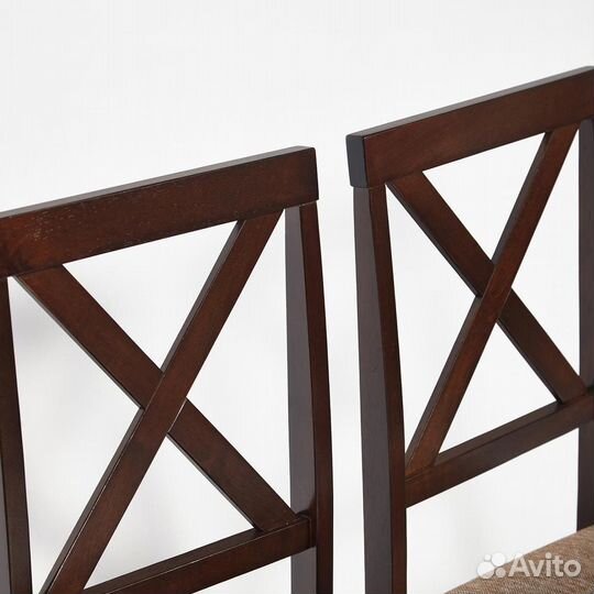 Обеденный комплект Хадсон cappuccino (темный орех)