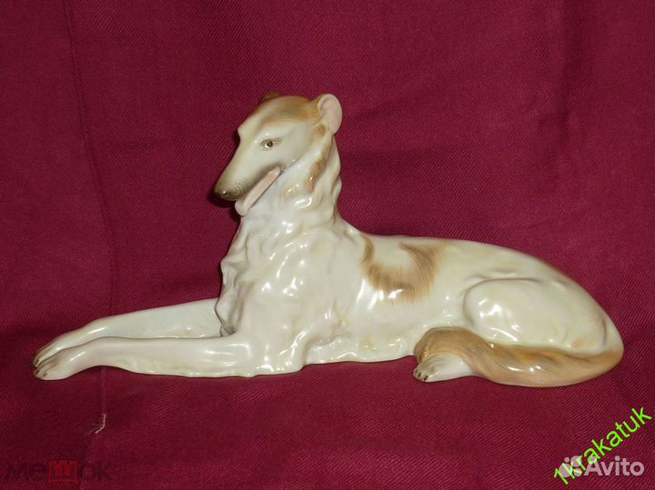 Собака, борзая. Венгрия, Herend, Херенд