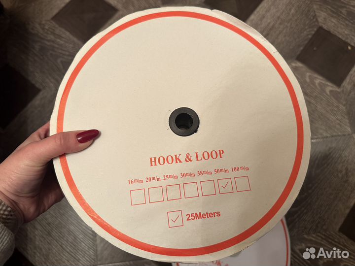 Лента липучка контактная