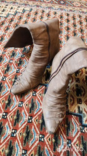 Сапоги женские натуральная кожа италия