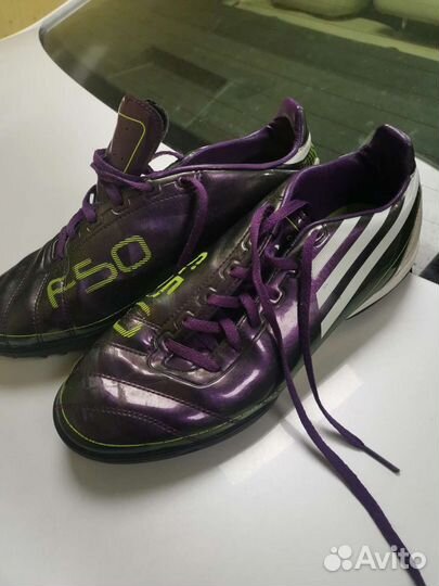Adidas f50 purple green hotsell