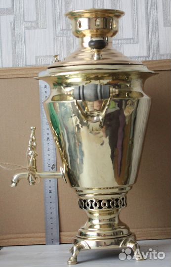 Самовар старинный, на углях и дровах