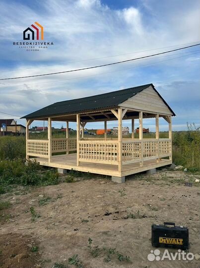 Беседка садовая под ключ