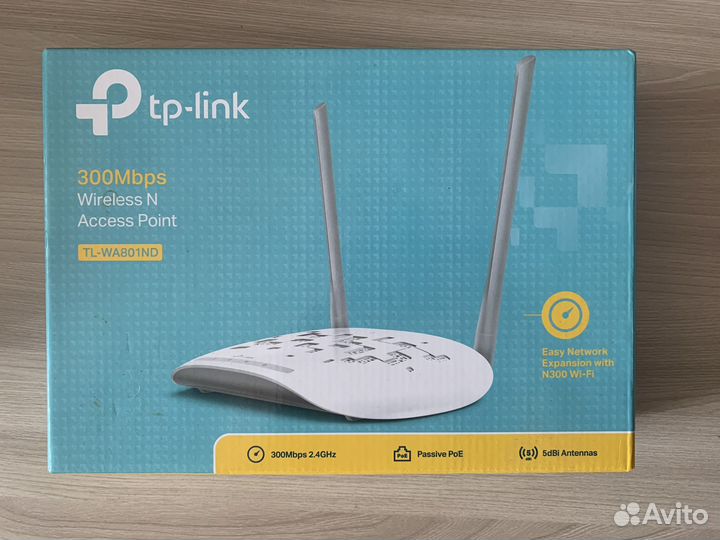 Wi-Fi точка доступа TP-link TL-WA801ND, белый