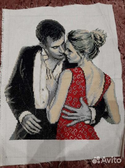 Вышитые картины без рамок