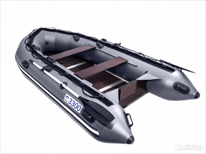 Лодка пвх Апачи 3300 ск (слань+киль)