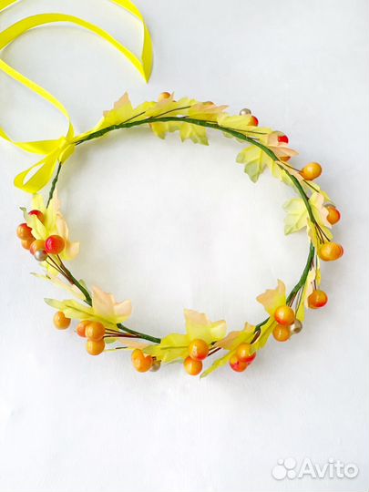 Осенний венок на голову