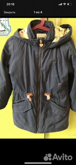 Парка для девочки 128