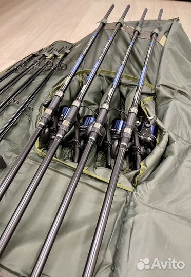 Чехол для карповых удилищ с карманом 150см