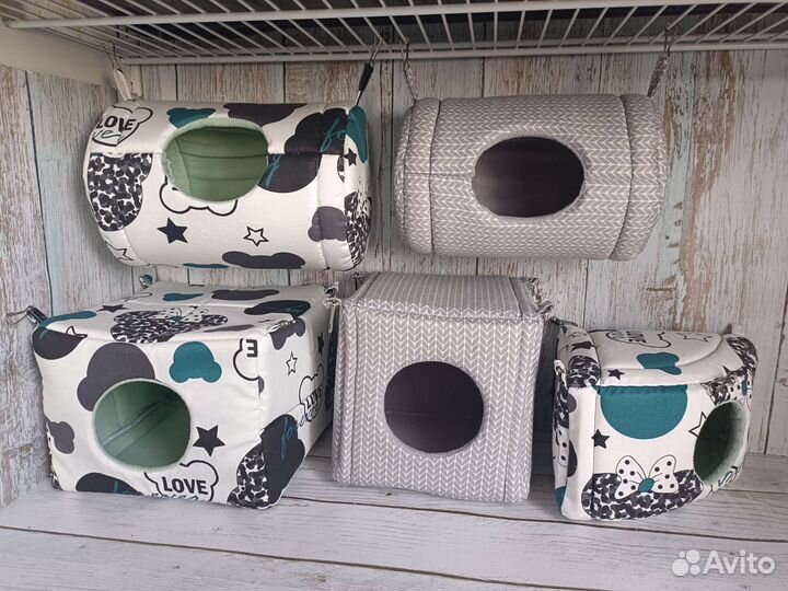 Гамак, тоннель, домик, мешок спальник для грызунов
