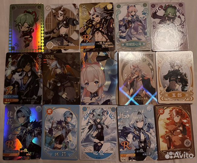 Карточки геншин