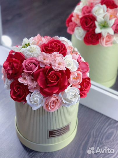 Букет из мыльных цветов роз 1 сентября подарок