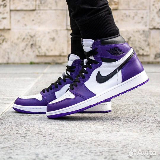 Кроссовки Air Jordan 1 Court Purple (36-45)